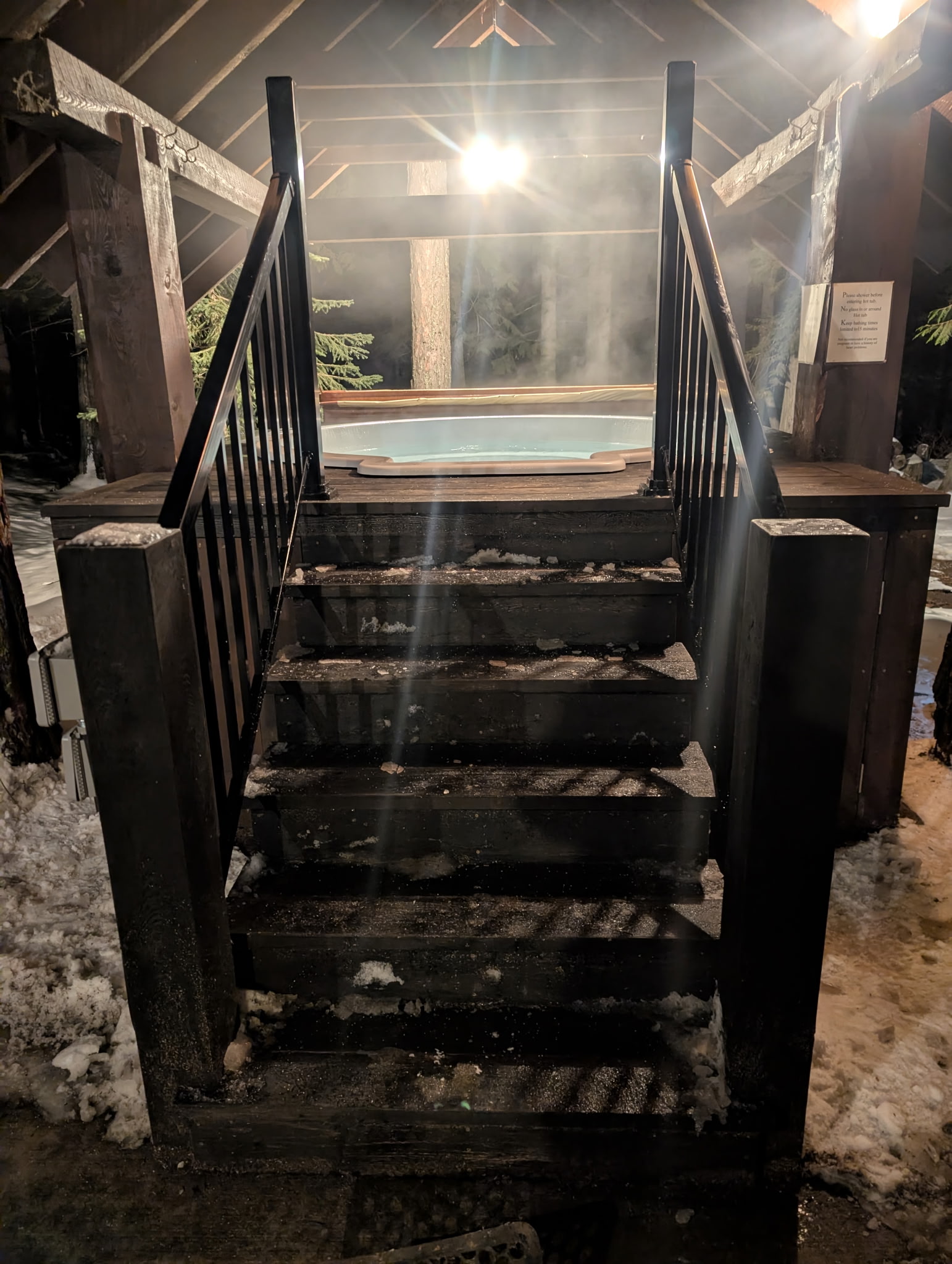 Alpine Lodge hot tub